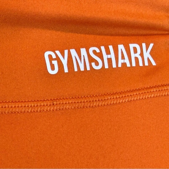 GYMSHARK Athletic Workout Leggings Orange Women’s Size Small 27” Inseam - Picture 10 of 11